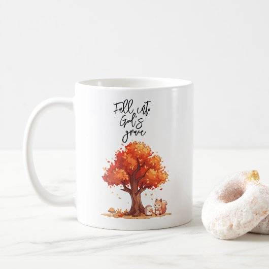 Mug Tomber dans la grâce de Dieu (Avec donut)
