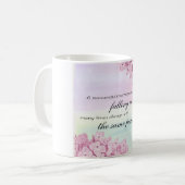 Mug Tomber dans une citation d'amour (Devant gauche)