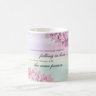 Mug Tomber dans une citation d'amour
