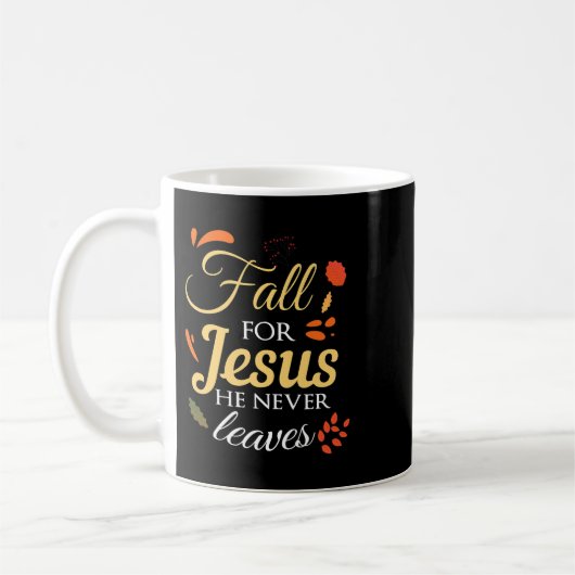 Mug tomber jésus il ne jamais feuille christian jésus (Gauche)