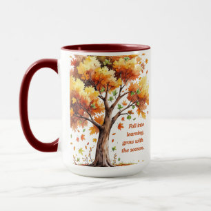 Mug Tombez Dans l'Apprentissage – Automne Inspirant
