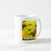 Mug Tomte jaune en automne doré (Devant droit)
