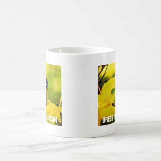 Mug Tomte jaune en automne doré (Centre)