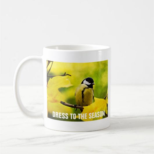 Mug Tomte jaune en automne doré (Gauche)