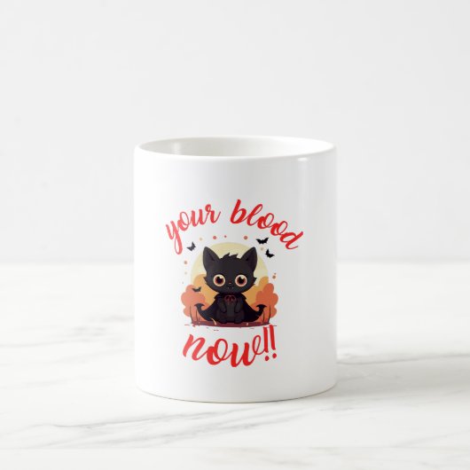 Mug TON SANG MAINTENANT !! - Chat vampire (Centre)