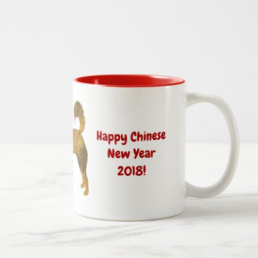 Mug Ton Sur Ton Husky Doré (Droit)