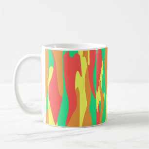Mug Tonalités Automnales Abstraites Inspirant un Flux 