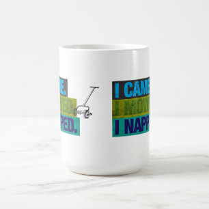 Mug Tondeuse à gazon rétro drôle blague de papa liste