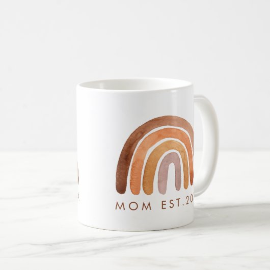 Mug Tone Terme Boho Rainbow Maman (Devant droit)