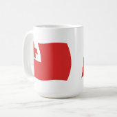 Mug Tonga Drapeau Musique (Devant gauche)