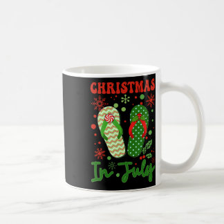 Mug Tongs drôles Noël en juillet Xmas Plage Vacances