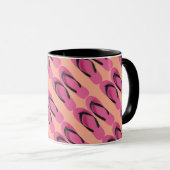 Mug Tongs roses amusants (Devant droit)