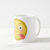 Mug Tongue Out Emoji Funny Goofy Face (Devant droit)