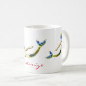 Mug Tonnelle de sirène de natation (Devant droit)