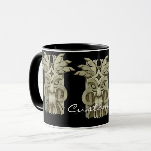 Mug Tonnerre sculpté Tiki (Devant gauche)
