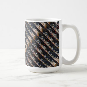 Mug "Tonnerre silencieux 2 carreaux" Conception abstra