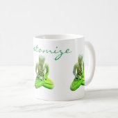 Mug Tonnière Bouddhas verts (Devant droit)