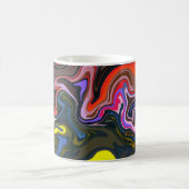 Mug Tons Abstraits gras avec des tons terre et vibrant (Centre)