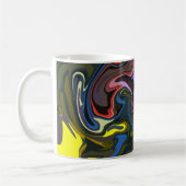 Mug Tons Abstraits gras avec des tons terre et vibrant (Gauche)