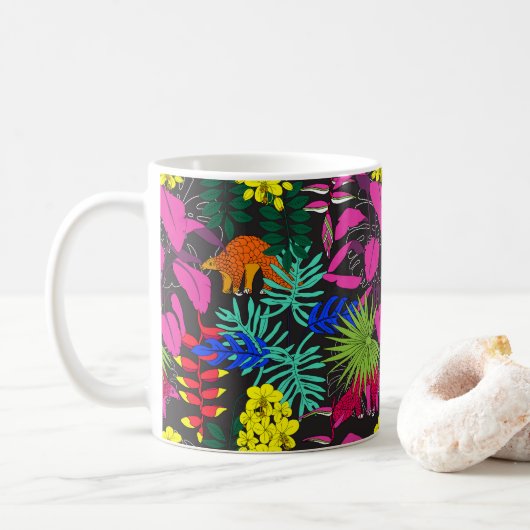 Mug Tons bijoux Tropical Rainforest Pangolins (Avec donut)