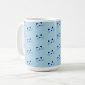 MUG TONS DE BLANCHISSEURS ET OREILLES DE CHAT BLEU (Devant gauche)