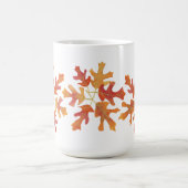 Mug Tons de chêne orange Feuilles (Centre)
