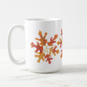 Mug Tons de chêne orange Feuilles (Gauche)