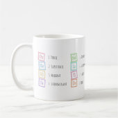 Mug Tons de l'échelle Solfeggio Blocs musicaux pour bé (Gauche)