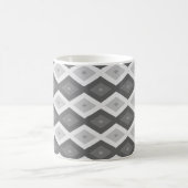 Mug Tons de motif de diamant gris (Centre)