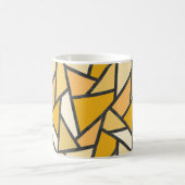 Mug Tons de motif en vitrail jaune (Centre)