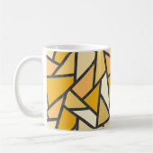Mug Tons de motif en vitrail jaune (Gauche)