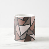 Mug Tons de motif en vitrail marron (Centre)