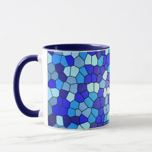 Mug Tons de verre de couleur bleue par Shirley Taylor
