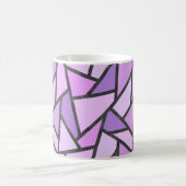 Mug Tons du motif en vitrail lilas (Centre)