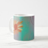 Mug Tons feutrés tournesols abstraits (Devant gauche)