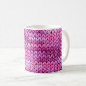 Mug Tons pourpres Tissus tricotés Texture (Devant droit)
