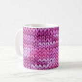 Mug Tons pourpres Tissus tricotés Texture (Devant gauche)