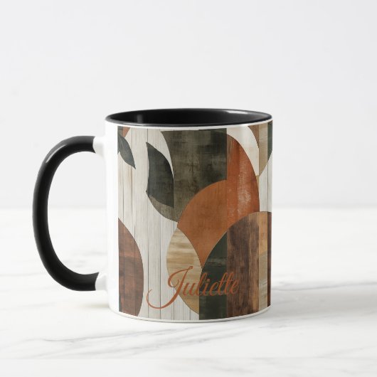 Mug Tons Rustiques - Nature Abstraite personnalisée (Gauche)