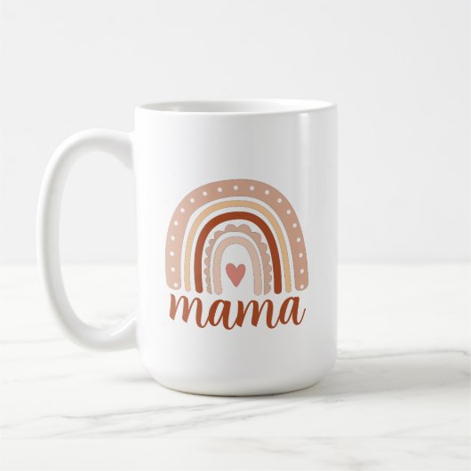 Mug Tons Terre Aquarelle Arc-en-ciel Mama (Gauche)
