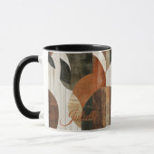Mug Tons Terres Rustiques - Nature Abstraite Personnal (Gauche)
