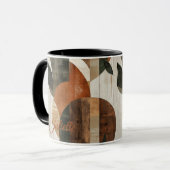 Mug Tons Terres Rustiques - Nature Abstraite Personnal (Devant gauche)