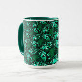 Mug Tons vert brillant, et similaires à l'embossage (Devant gauche)