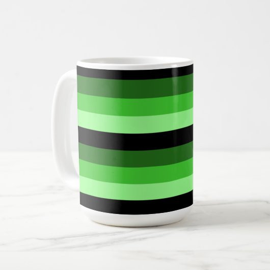 Mug Tons verts avec noir (Devant gauche)