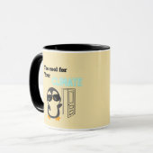 Mug Too Cool for Your Climate Funny Penguin (Devant gauche)