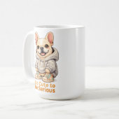 Mug Too Cute to Be Serious – Funny French Bulldog (Devant gauche)