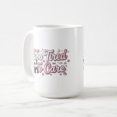 Mug "Too Tired To Care" Panda - Cute & Relatable (Devant gauche)