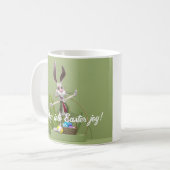 Mug Toon Rabbit debout près des oeufs de Pâques (Devant gauche)