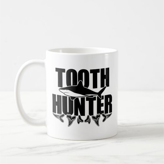 Mug Tooth Hunter Paleontology Shark th Collecting (Gauche)