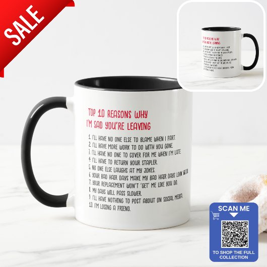 Mug Top10 des raisons pour lesquelles je suis triste q