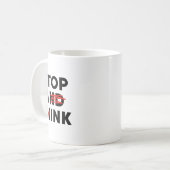 Mug Top A Twink (stop And Think) Drôle (Devant gauche)
